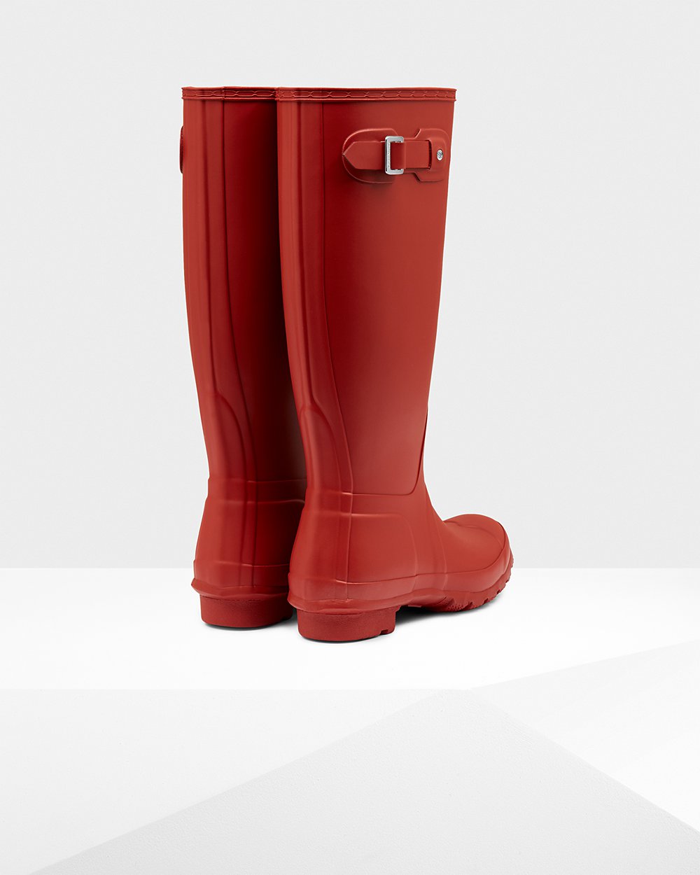 Womens Tall Rain Boots - Hunter Original (96NTAWXZQ) - Red